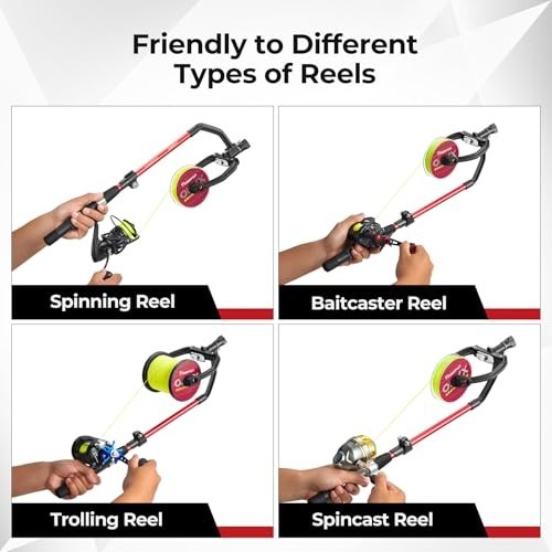 Fishing Line Spool with Unwinding Function, No Twist, Adjustable Handle for Reel