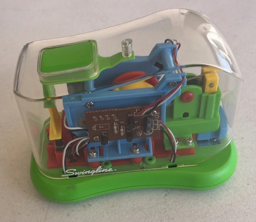 Swingline Clear Electric Automatic Stapler Skeleton See Through Thru 90s Works