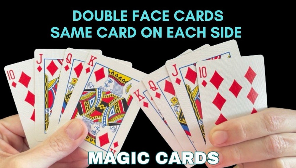 (4) Bicycle Double Face Same On Both Sides Playing Cards Use for Card Magic