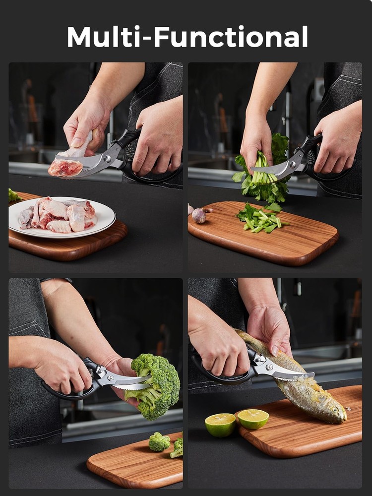 Poultry Shears Heavy Duty Kitchen Scissors for Meat Chicken Bone Fish