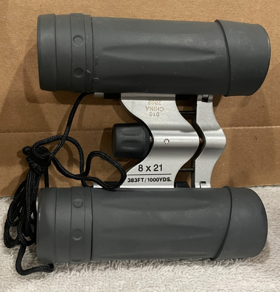 RUGGED EXPOSURE RUBBER ARMORED 8 X 21 mm BINOCULARS