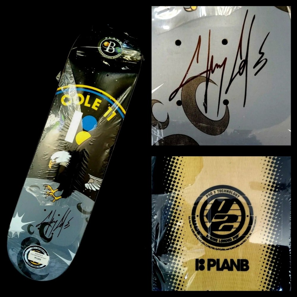 Chris Cole Signed Plan B Exploration Cole 11 Autograph Skateboard Auto Deck