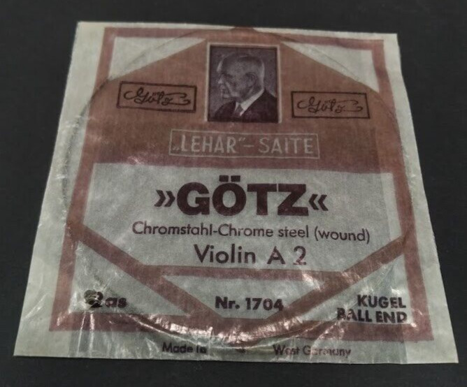 Vintage Violin String Set Original Gotz Lehar Saite West Germany