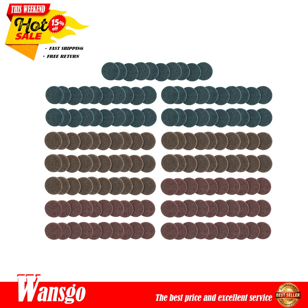 150 Pack 2" Torque Sand Discs Set Fine Medium and Coarse Sanding Discs