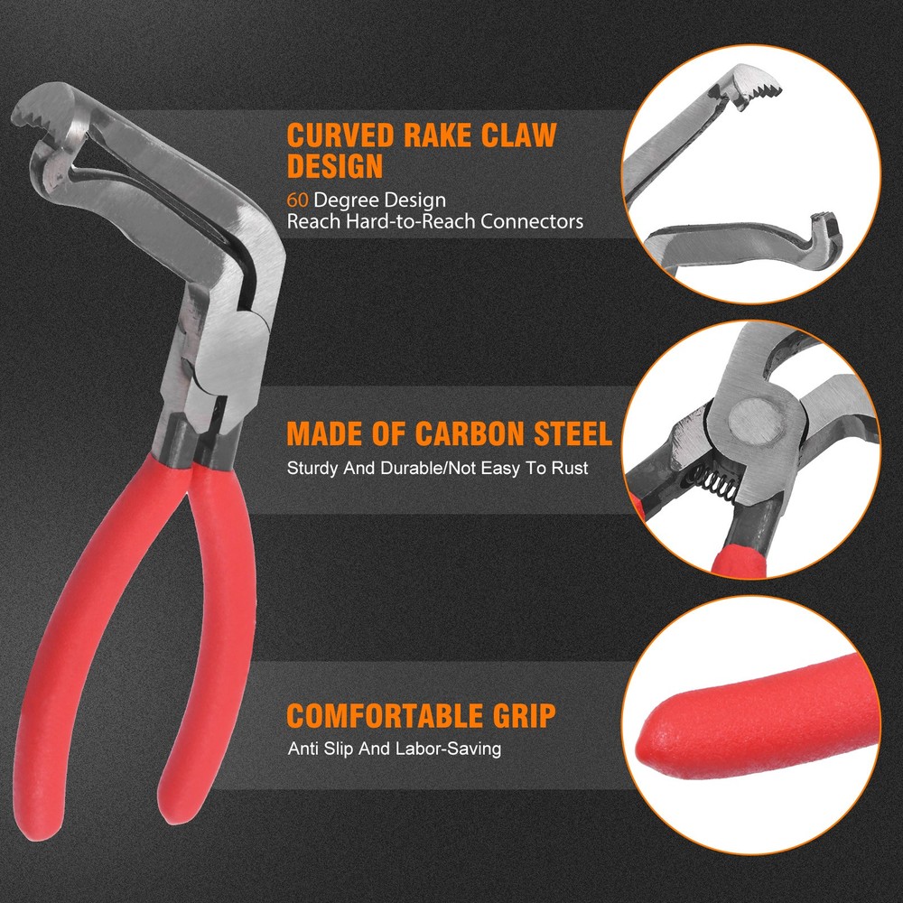 4PC Electrical Disconnect Pliers Connector Separator Terminal Plug Removal Tool.