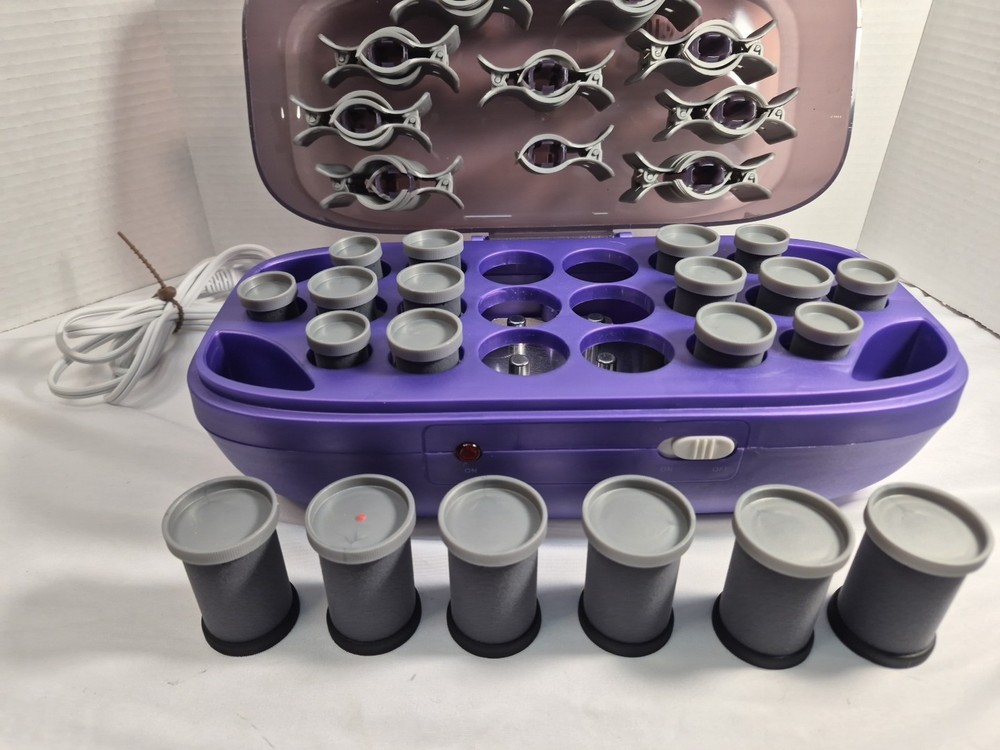Hot Shot Tools- 20 Hot Rollers with Clips Model #8510352 Great Condition!
