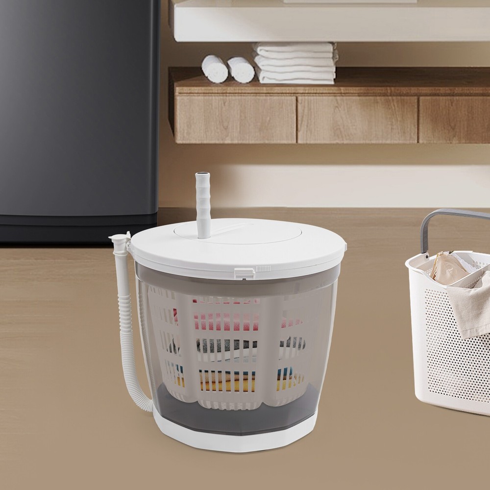 2-in-1 Mini Manual Portable Washing Machine with Spin Dryer Function