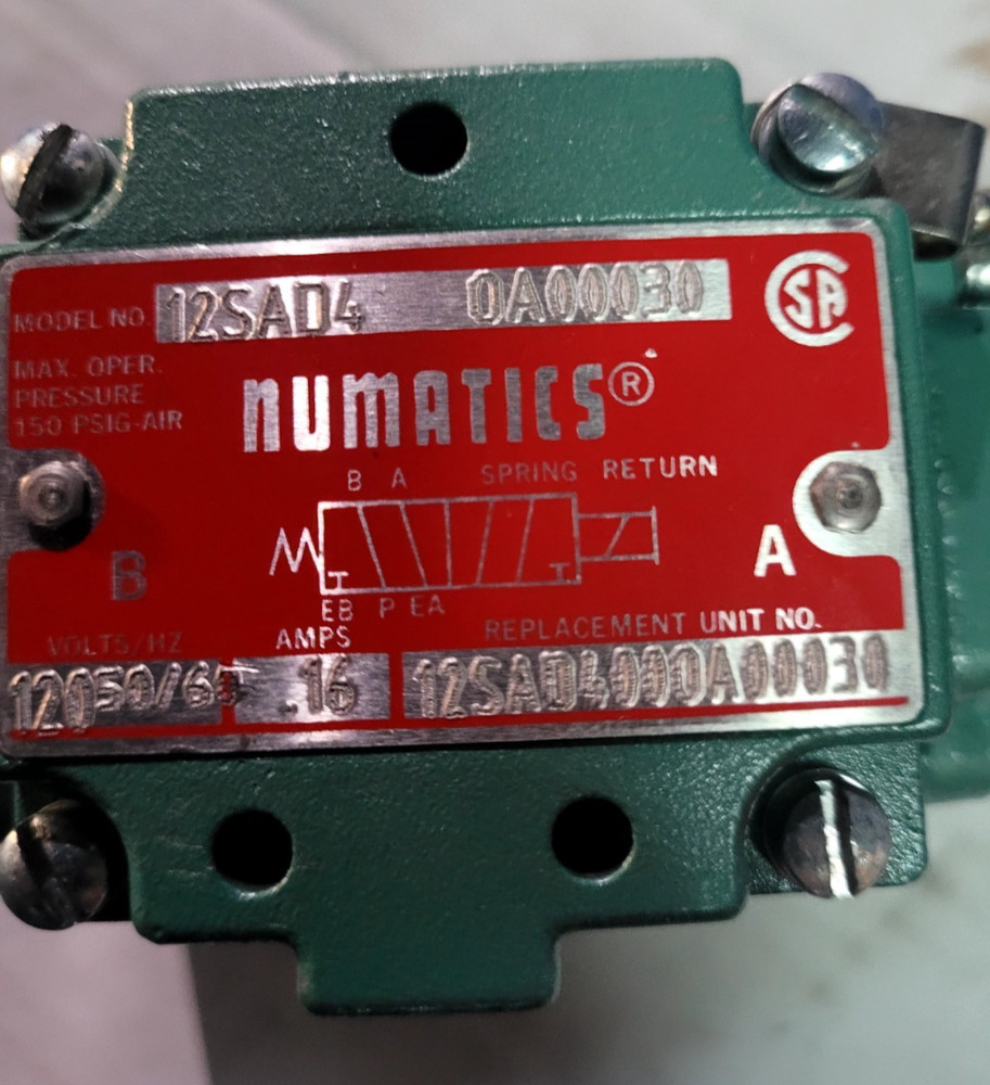 Numatic By ASCO 12SAD4-0A00030