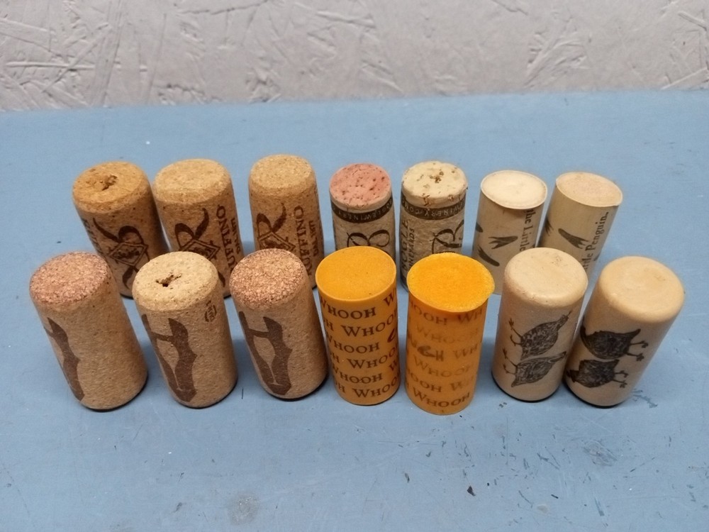 Lot of 14 Miscellaneous Wine Corks (LL)