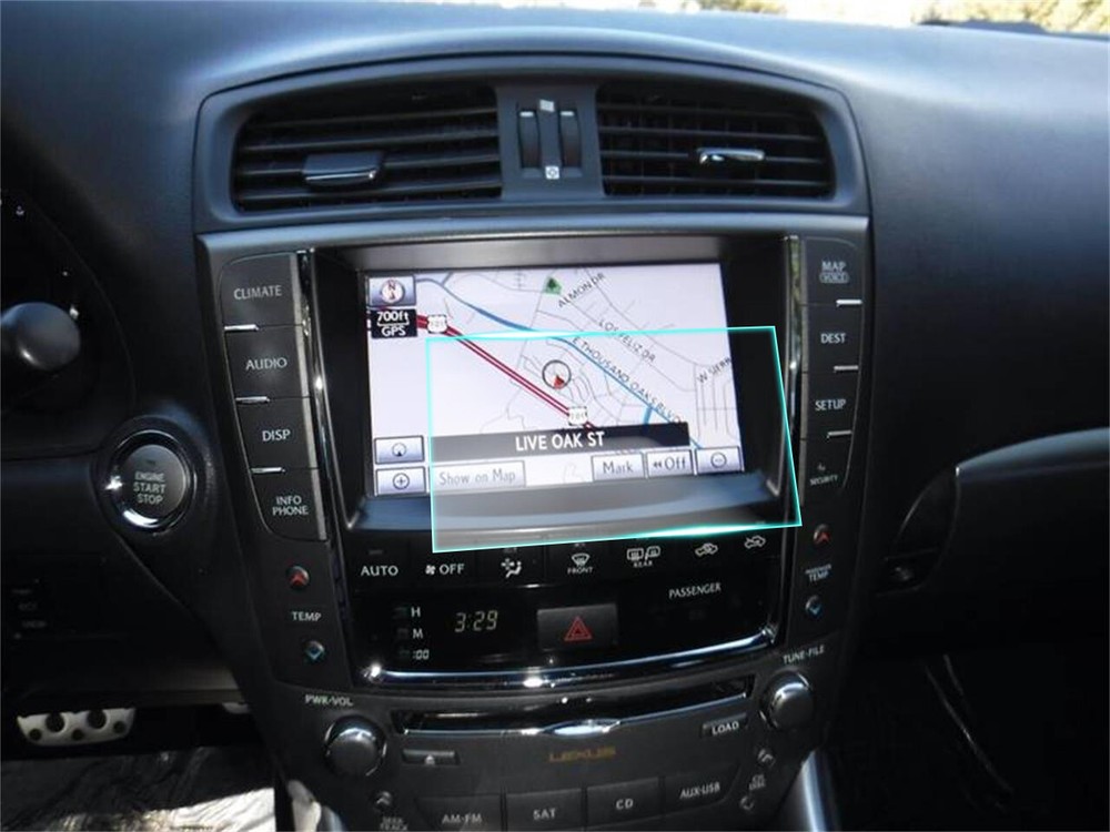 Crystal Clear Screen Protector for 2012 Lexus IS250 Vehicle Navigation
