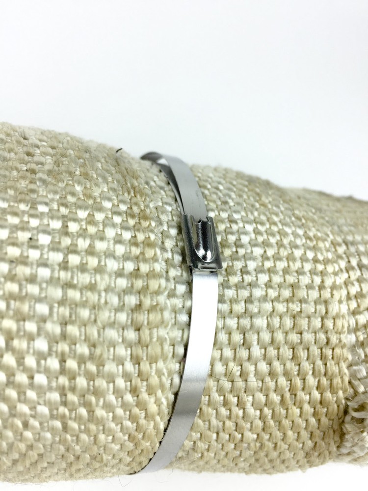 20PC 23" STAINLESS STEEL ZIP TIE CABLE STRAP BAND CLAMP EXHAUST PIPE HEADER WRAP
