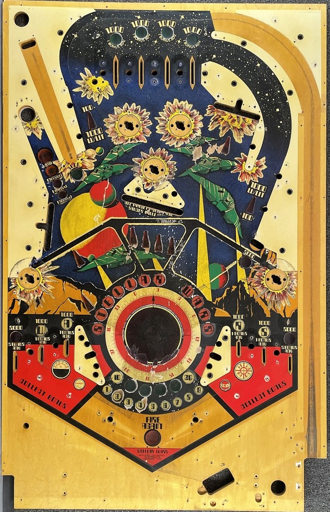 Williams Stellar Wars Pinball Machine Game Playfield