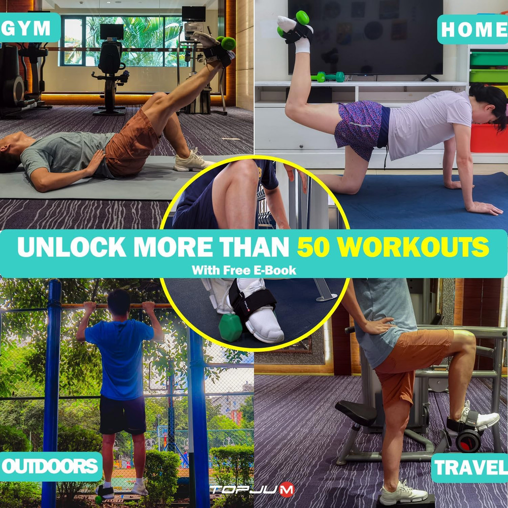 Adjustable Dumbbell Foot Attachment for Leg Workouts and Strength Training