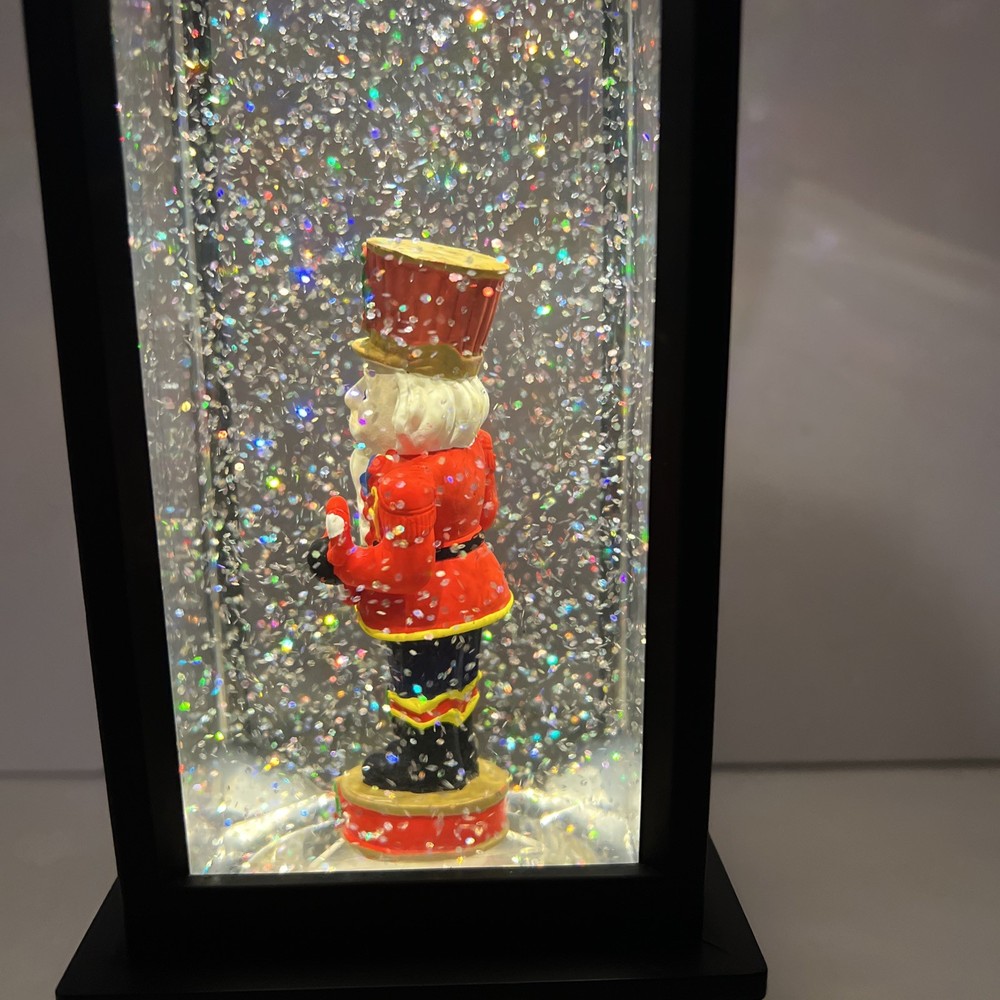 Holiday Nutcracker Lighted Water Lantern 11”
