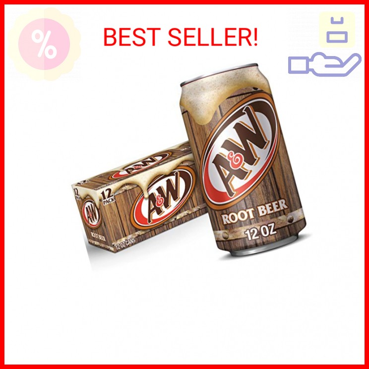 A&W Root Beer Soda, 12 fl oz cans, 12 pack