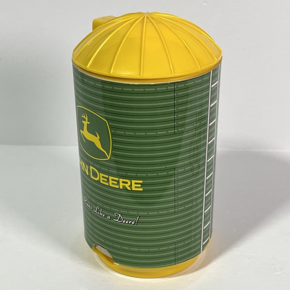 John Deere 'Nothing Runs Like A Deere' Refillable Coaster Dispenser Silo
