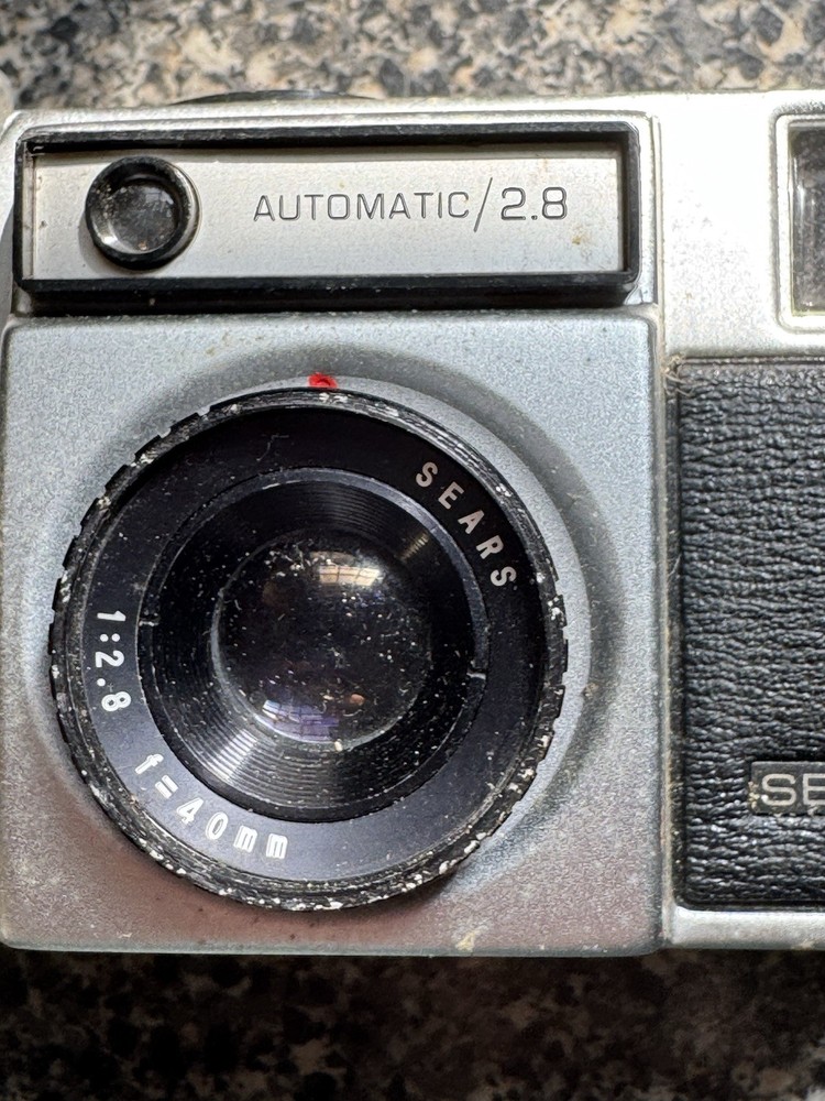 Sears 126 X Camera 40 MM Automatic/2.8 TESTED!! Working