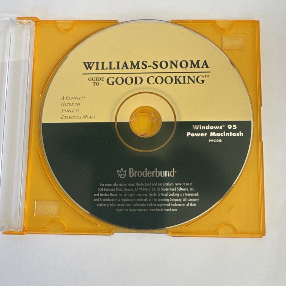 Williams-Sonoma Guide To Good Cooking PC CD-ROM for Windows 95