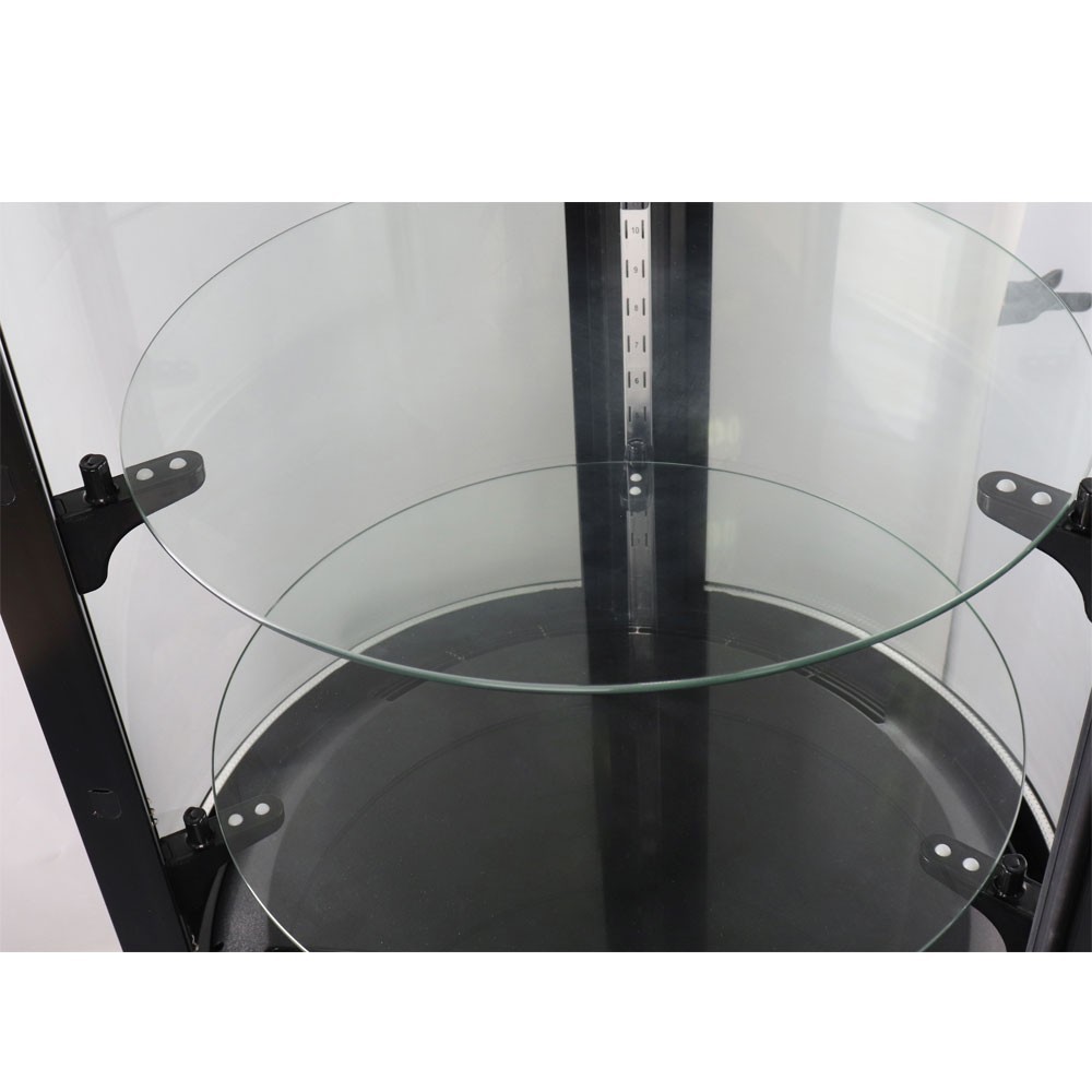 Vertical Standing Refrigerated Bakery Display, Curved Glass 14.1 cu. ft., SS
