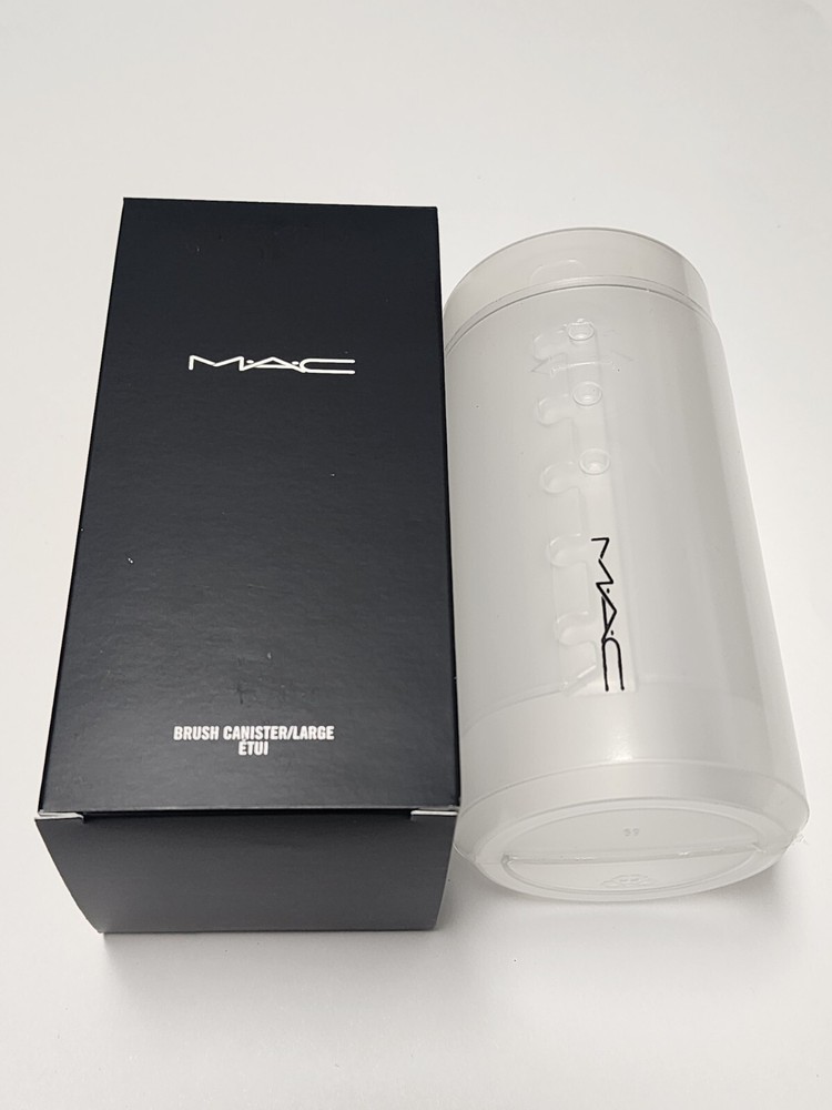 MAC Brush Canister Large Adjustable Makeup Brush Holder Case EMPTY