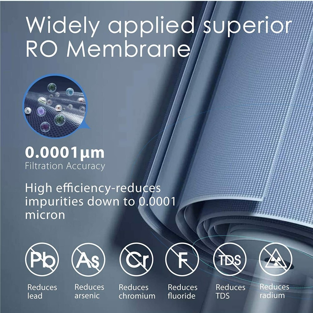 Waterdrop WD-G3-N2RO Filter, Replacement for WD-G3-W Reverse Osmosis System