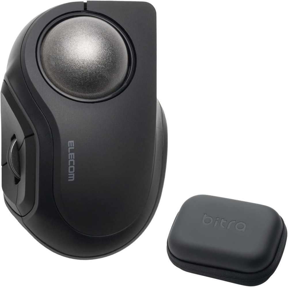 ELECOM bitra Trackball Mouse Quiet Index Finger Operation Bluetooth Wireless