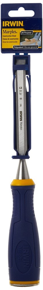 IRWIN Tools Marples Construction Chisel, 1/2-inch (1768774) 1/2", Blue