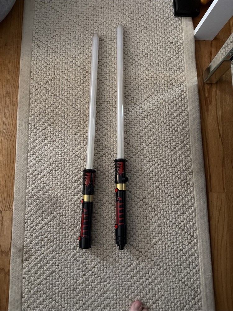 Light Silver And Red Lightsaber/ Darth Maul Lightsaber