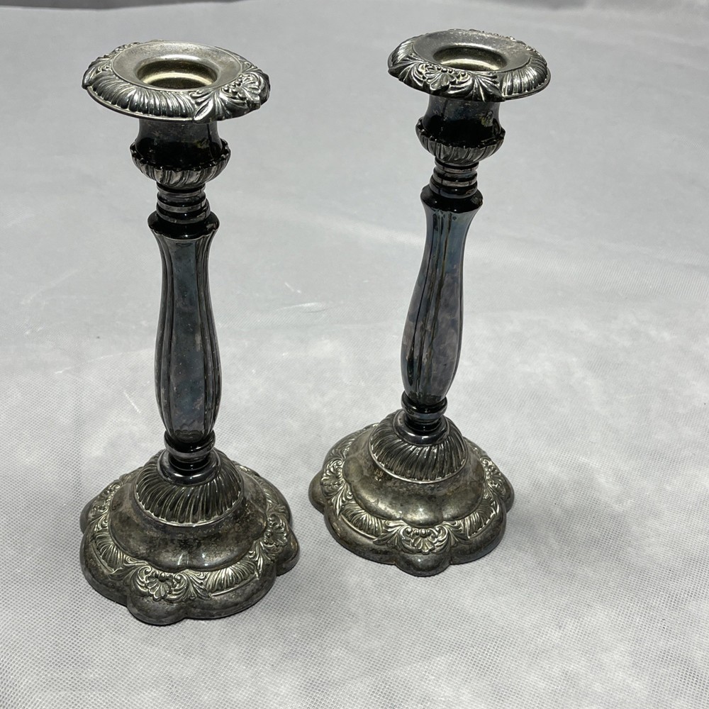 Neiman Marcus 1960s Italian Baroque Candlesticks SET/2