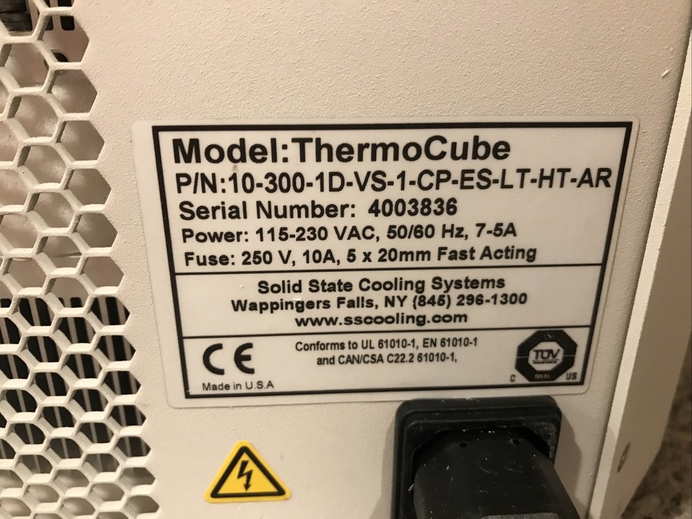 THERMO Cube Solid State Cooling Chiller 10-300-1 CP-Vs-1-CP-ES-LT-HT-AR