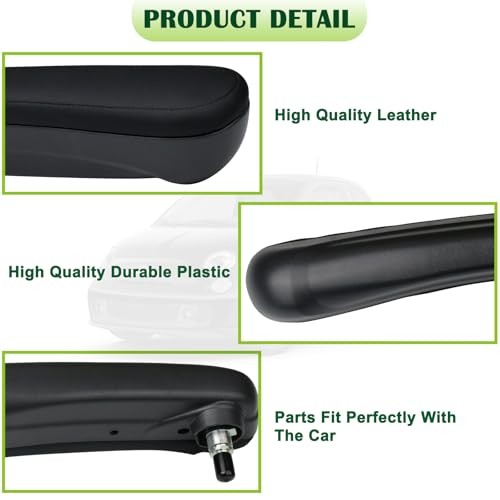 Front Right Passenger Side Seat Armrest Adjustable Black Front Passenger Side