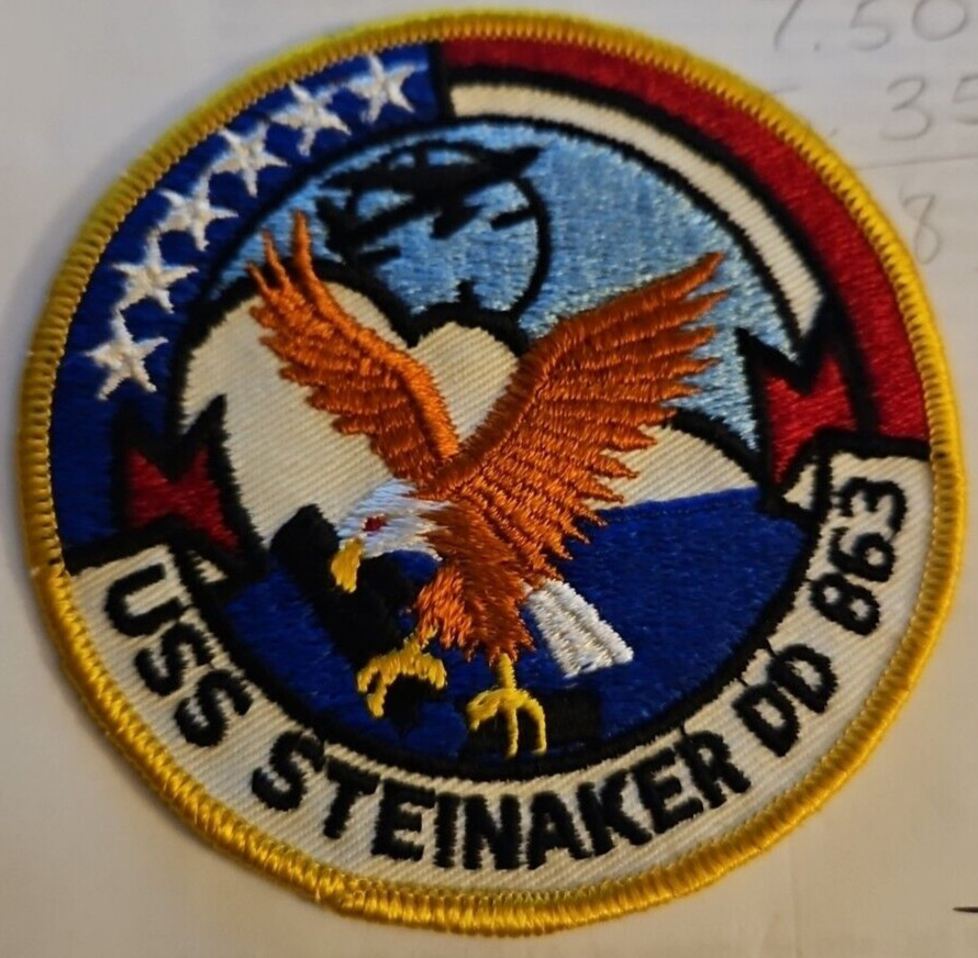 US Navy USS Steinaker DD-863 Command Patch