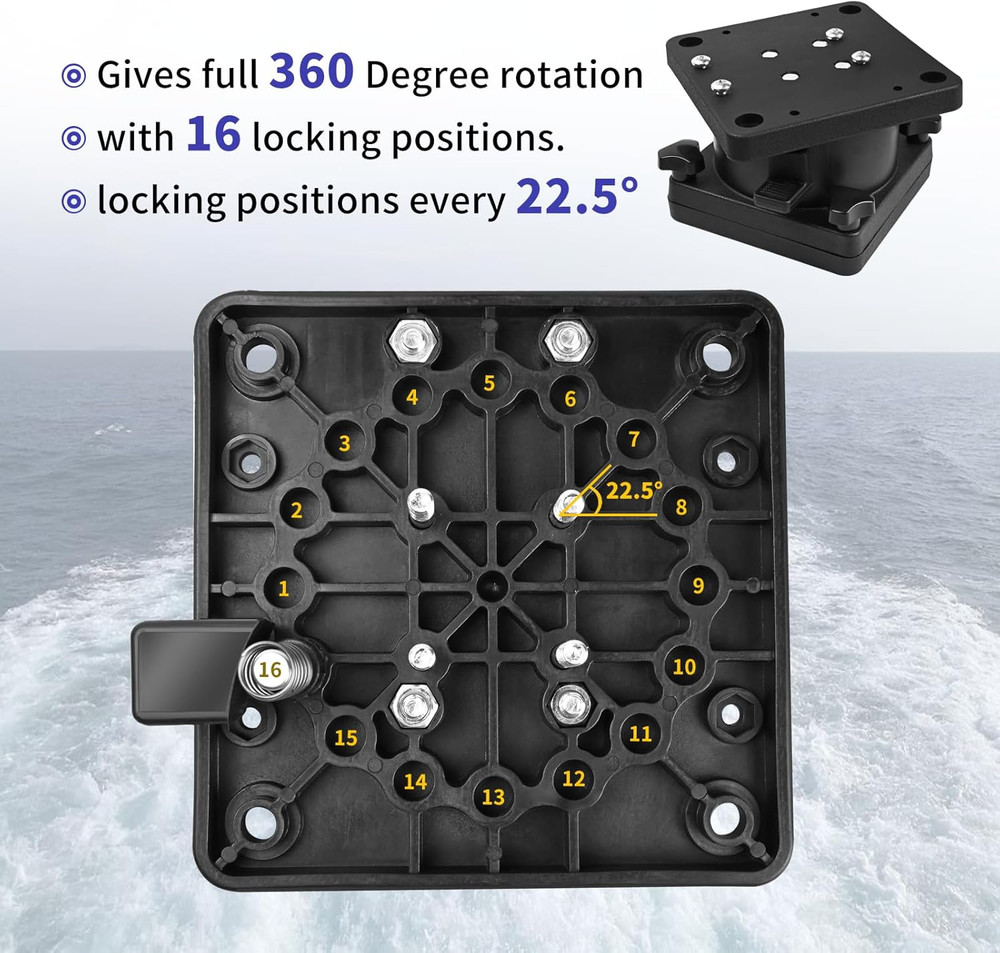 Black Small 1026 Swivel Pedestal Mount for Versatile Display Solutions