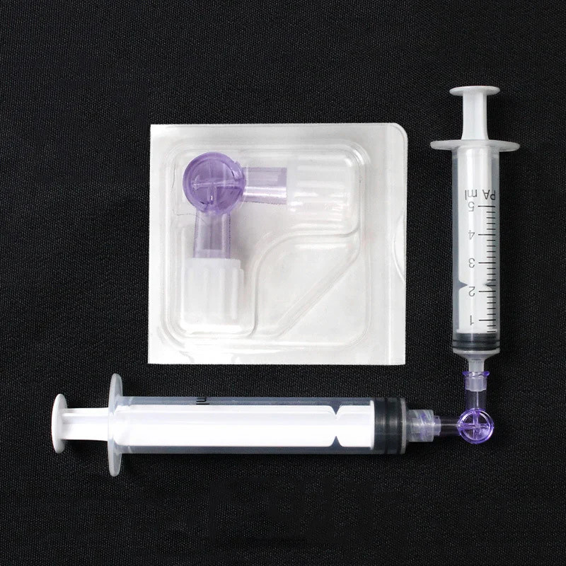 10 PCs 2-Way Stopcock Luer Lock Connection Flexiable Liquid Transfer Connector