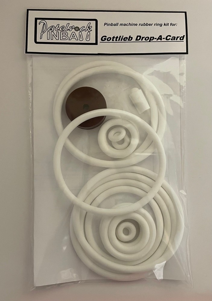1971 Gottlieb Drop A Card Pinball Machine Rubber Ring Kit