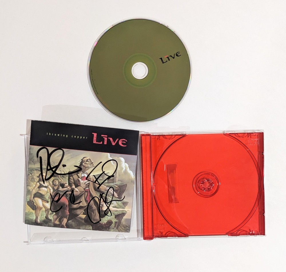 LIVE signed THROWING COPPER compact disc CD KOWALCZYK Jerry Harrison +3 COA