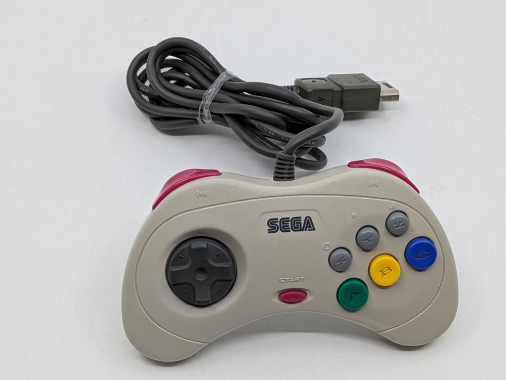 Sega Saturn White Console HST-3220 Boxed NTSC-J Japan Tested w/ Controller