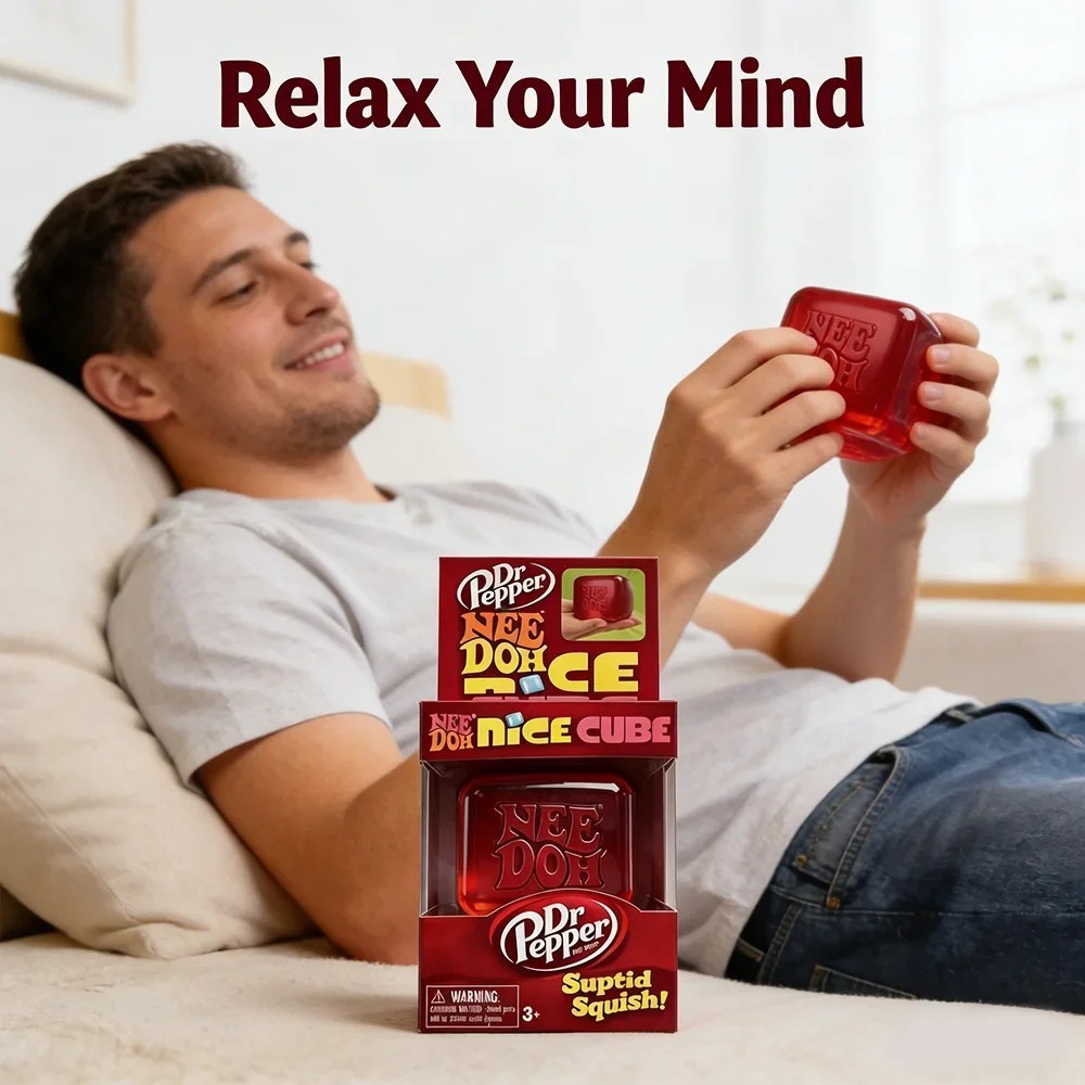 Needoh Limited Edition Dr Pepper Nice Cube Suptid Squish