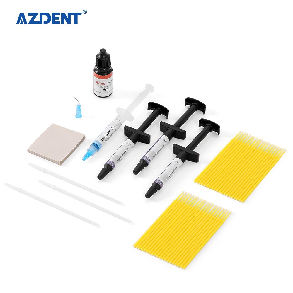 Dental Orthodontic Bonding System Bracket Light cure Adhesive and Primer Kit