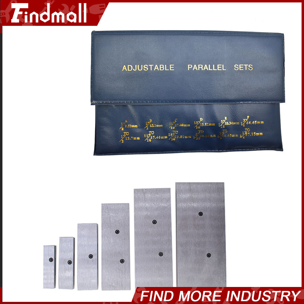 6Pcs Adjustable Parallel Set 3/8" - 2-1/4" From USA