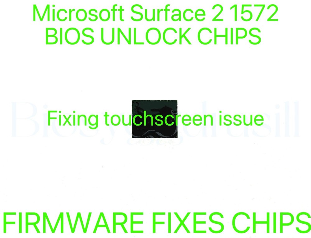 Microsoft Surface 2 1572 10.8 inch, ADMIN NO PASSWORD FIRMWARE FIXES BIOS CHIP