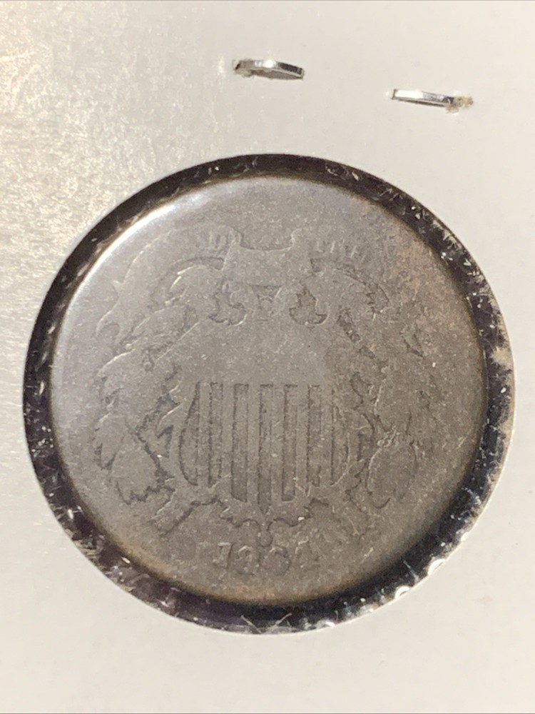 1864 Two Cent Piece -- LOW COST VINTAGE COIN!