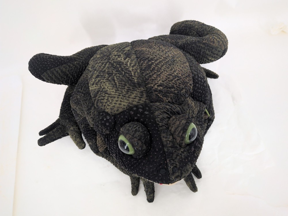 Folkmanis Frog Puppet Plush Toad Full Body Hand Puppet Bumpy Green Creative Play