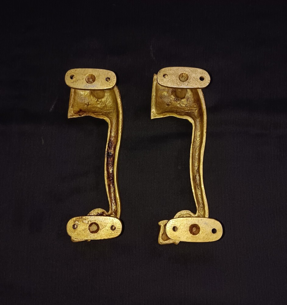 Brass Elephant Side Face Door Pull Set Animal Design Kitchen Door Handle CA357