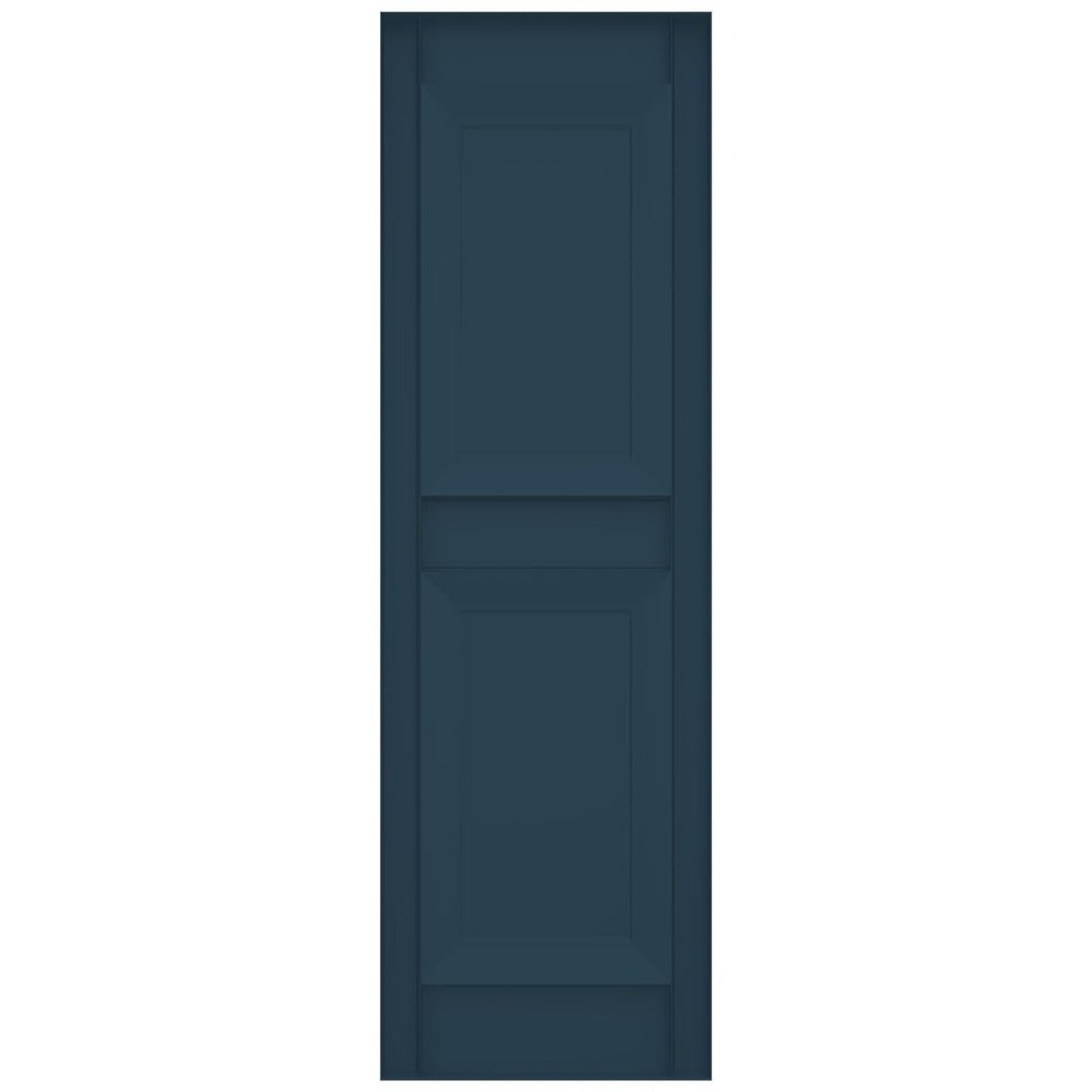 Ekena Millwork Lifetime Vinyl LP2S14X03500CB Standard Two Equal Panel Vinyls,...