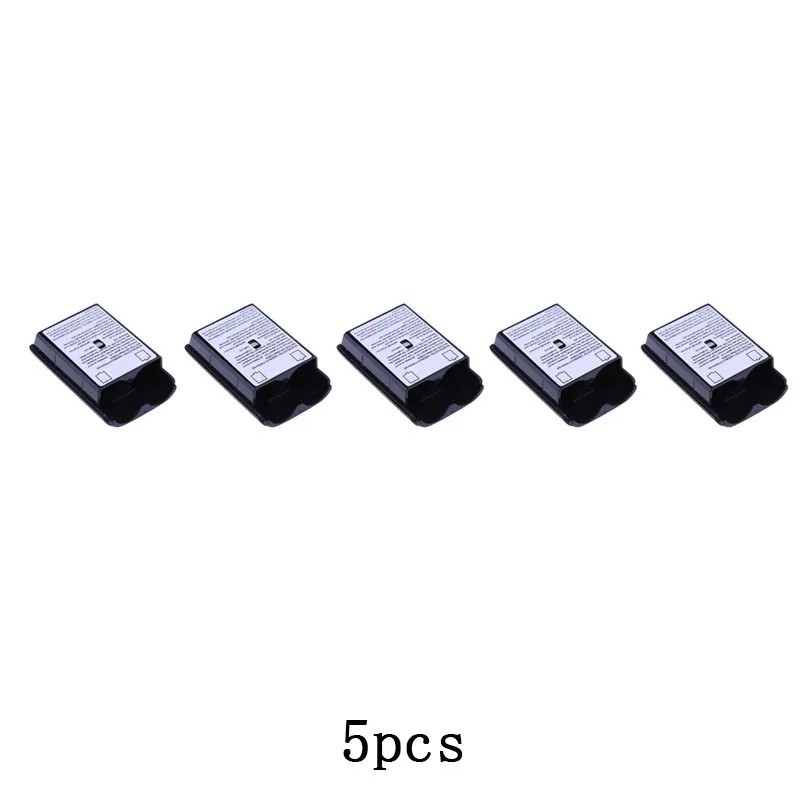 Xbox 360 Wireless Controller Battery Cover Pack AA Case Shell Black 5pcs