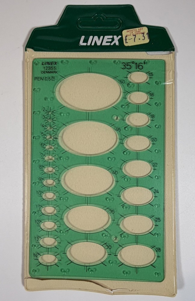 Linex 1235 S Elliptical Drawing Template Architecture Design