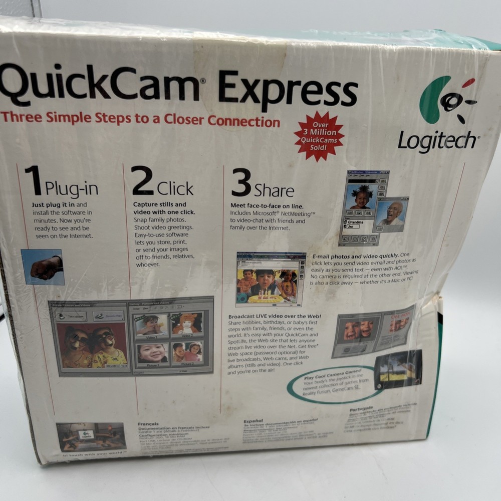 LOGITECH QUICKCAM EXPRESS USB CORD NEW 2 Pack 2000