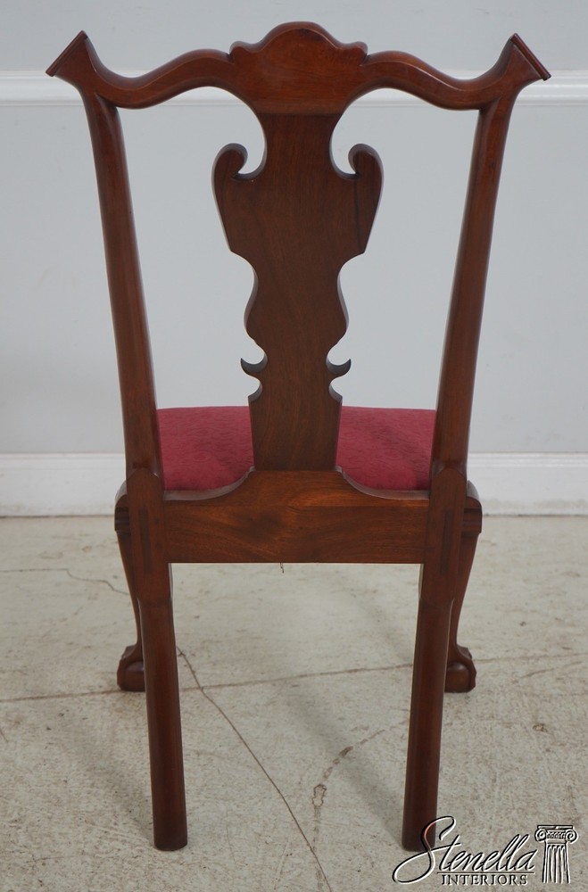 65223EC: Pair Bench Made Chippendale Mahogany Side Chairs