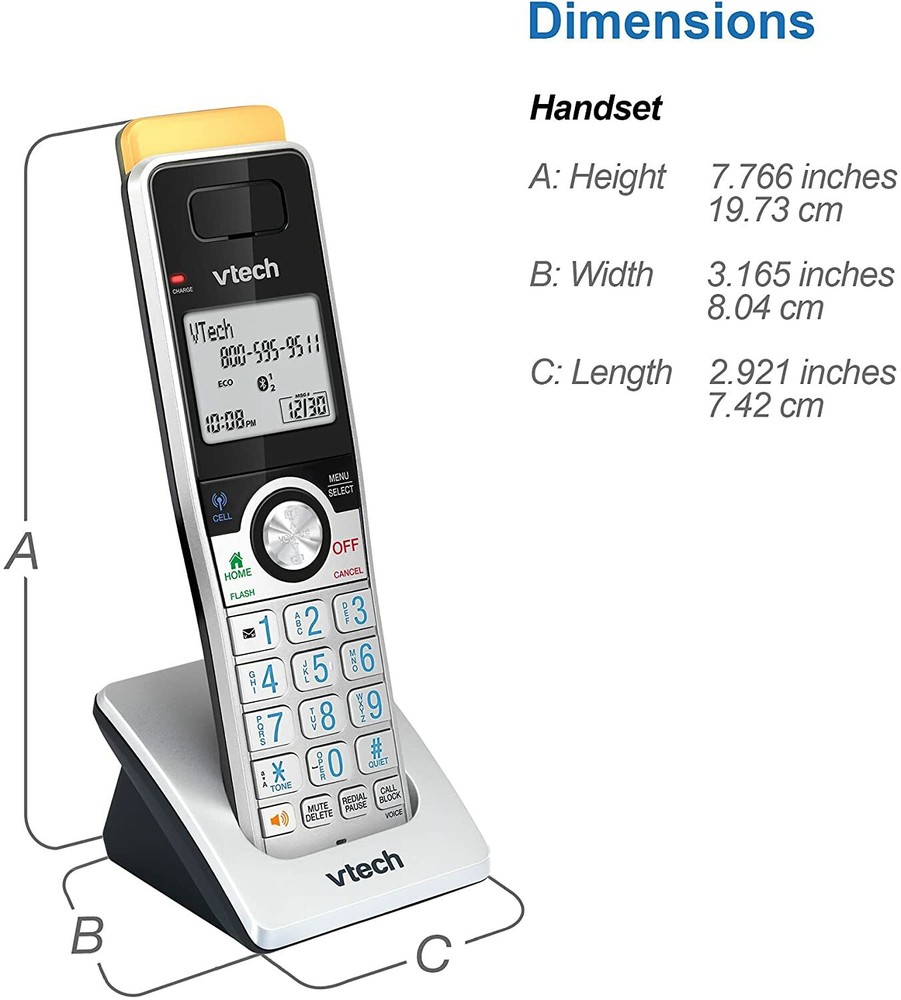 VTech Cordless Phone Answering Machine Bluetooth 4 Handset Super Long Range